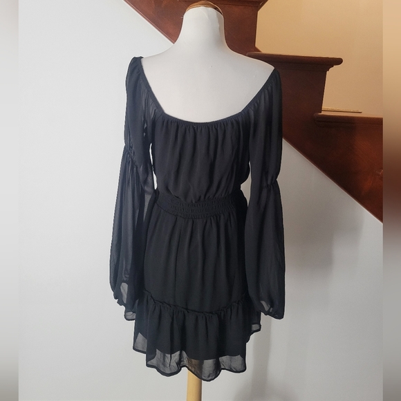 Lie to be spoiled Black Mini Dress sz M Y2K Whimsygoth Fairygrunge - Picture 4 of 4